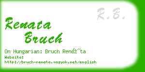 renata bruch business card